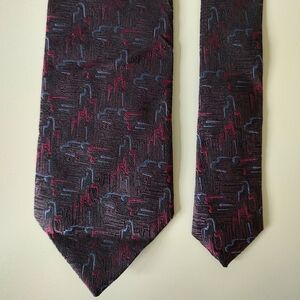 Missoni Cravate Silk Tie Vintage Purple Pink